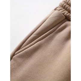 New York Print, Men's 2Pcs Outfits, Casual Hoodies Long Sleevecrew Neck Sweatshirt And Drawstring Pants Set For Spring Fall, Men's Clothing