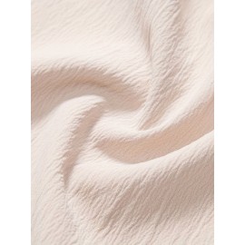 Men's Shirt Top, Solid Color Lapel Short Sleeve Closure Summer Male Casual Button Up Shirt For Daily Business Formal Shirts For Men