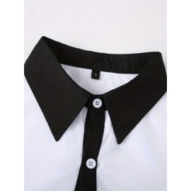 Men's Casual Button Up Contrast Color Long Sleeve Shirt, Men's Clothes For Spring Summer Autumn, Tops For Men